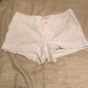 Lilly Pulitzer White Eyelet Shorts